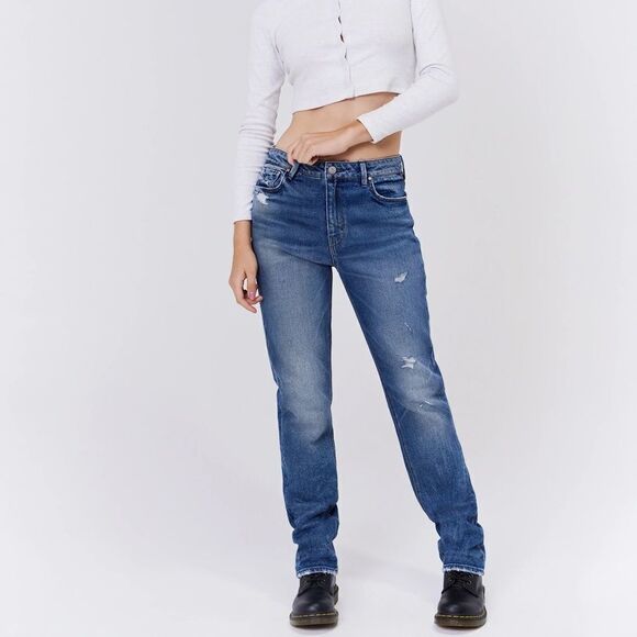 Unpublished BOBBIE Slouchy Distressed Step-Dad Jean in Mood - Picture 1 of 15